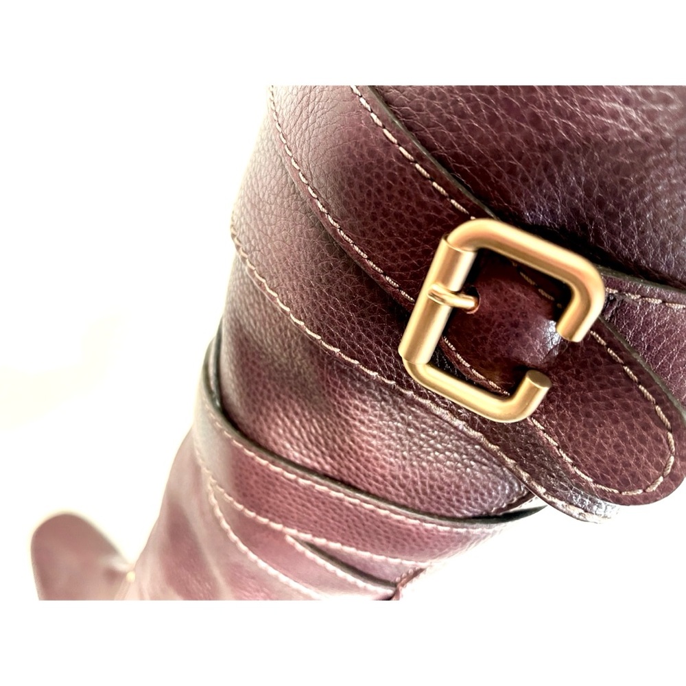 Chloé Wrap-Strap Leather Knee Boots — 38.5 — Rare Archival Style - Picture 5 of 7